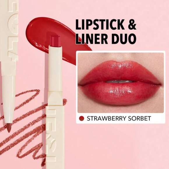 Rebellious Rose Other - SHEGLAM Glam 101 Sheer Tinted Lipstick & Liner Duo-Strawberry Sorbet